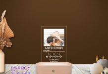 Lampă LED personalizată pentru aniversarea căsătoriei – un cadou care sărbătorește dragostea în doi